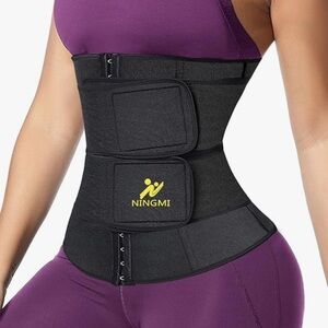 NINGMI Sauna Waist Trainer for  Workout Trimmer Womens Corset Waste Belly Belt